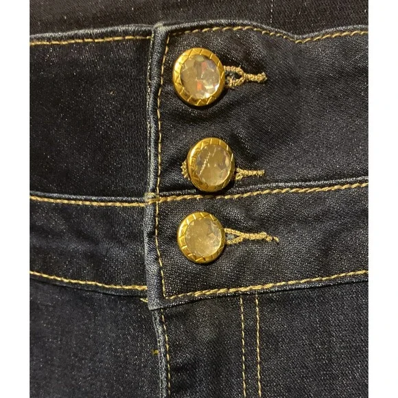 NWT Women’s Plus Size 20 Suzanne Betro High Rise Skinny Jeans Dark Wash - Picture 3 of 7